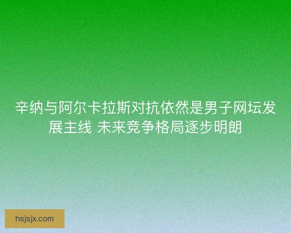 辛纳与阿尔卡拉斯对抗依然是男子网坛发展主线 未来竞争格局逐步明朗
